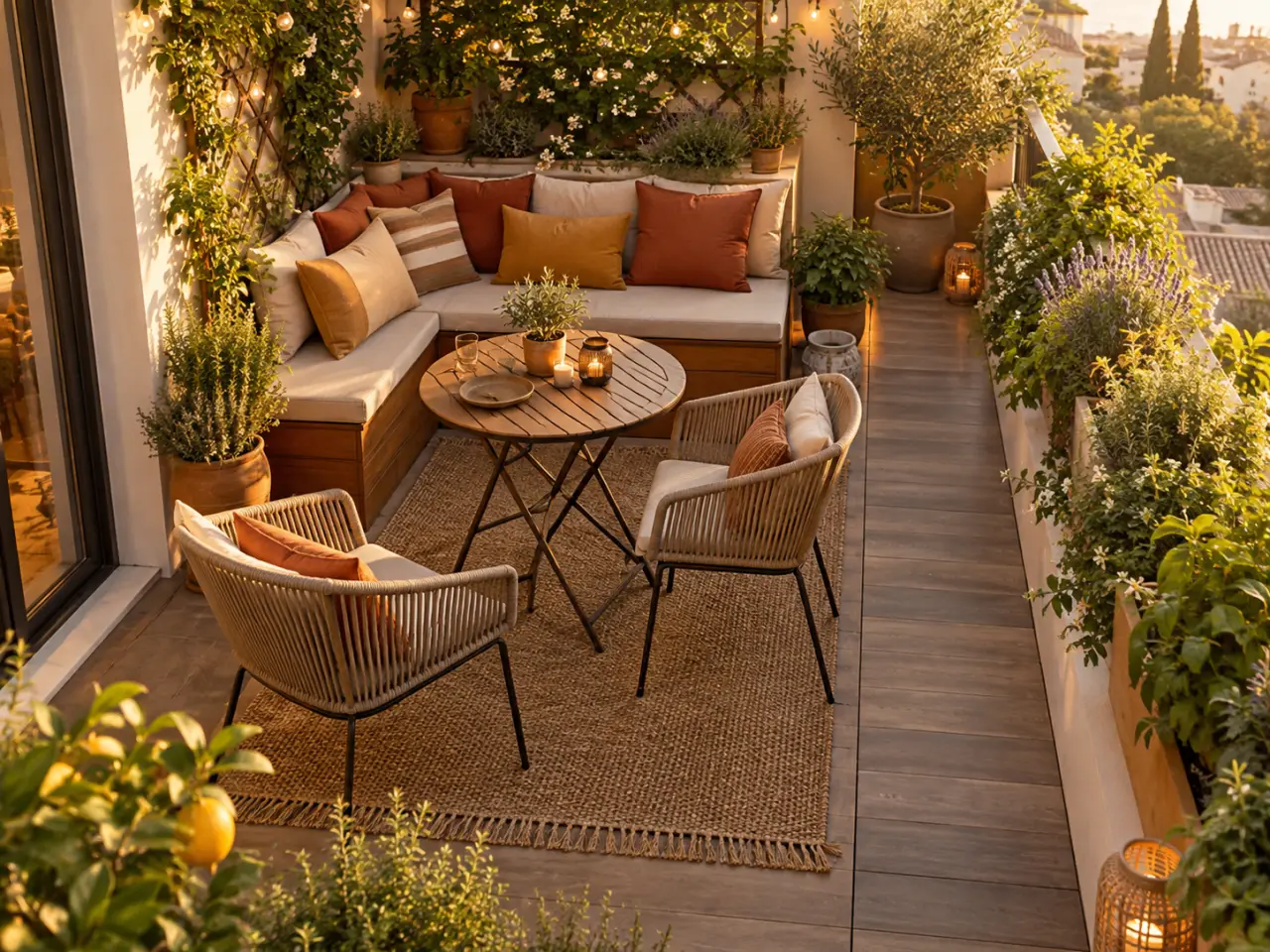 Aménager une terrasse de 10 m² : préserver 60 cm de passage sans renoncer au confort