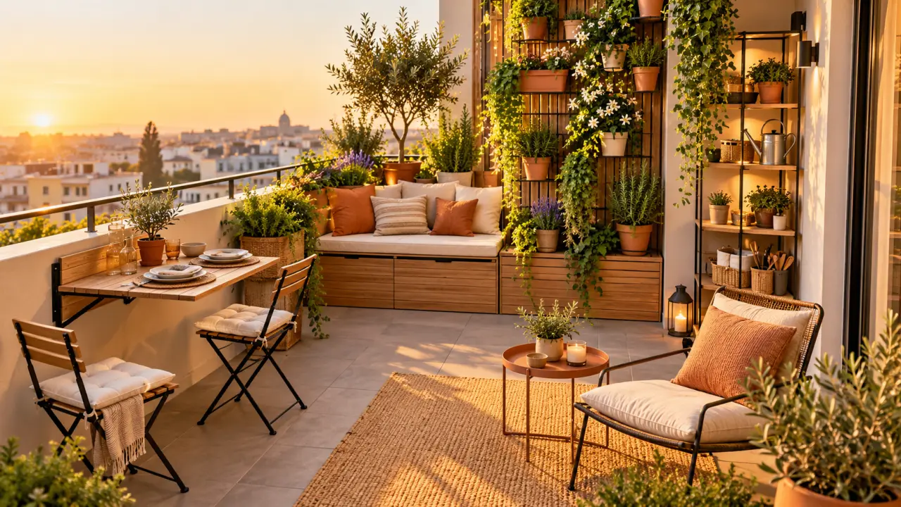 Balcon ou terrasse : 5 zones pour gagner de la place sans alourdir la structure