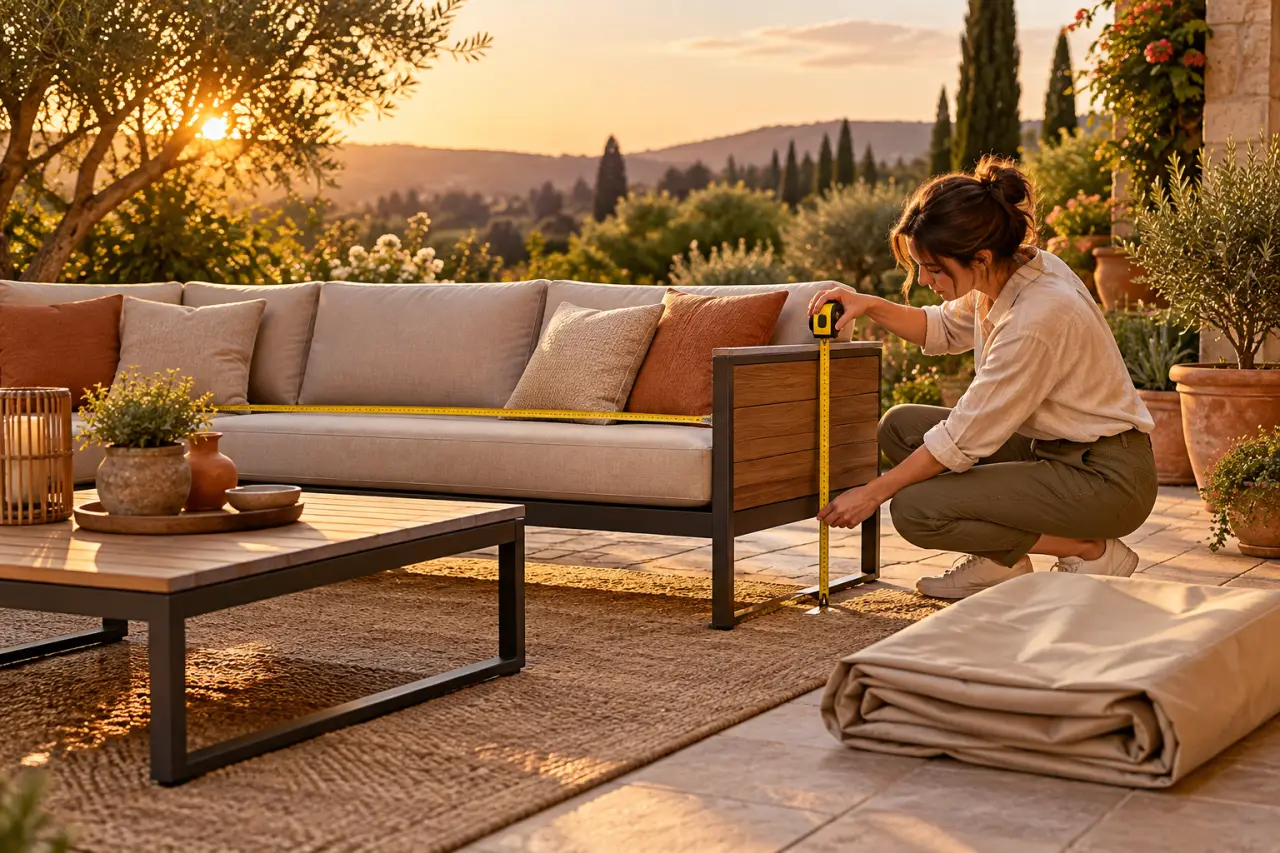 Housse pour meubles de jardin : mesurez le mobilier avant de choisir la protection
