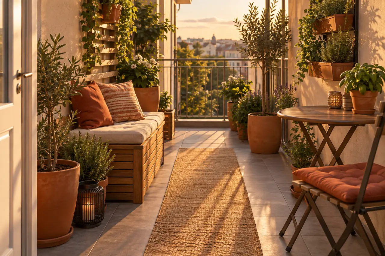 Décorer un balcon extérieur, c’est d’abord libérer la circulation
