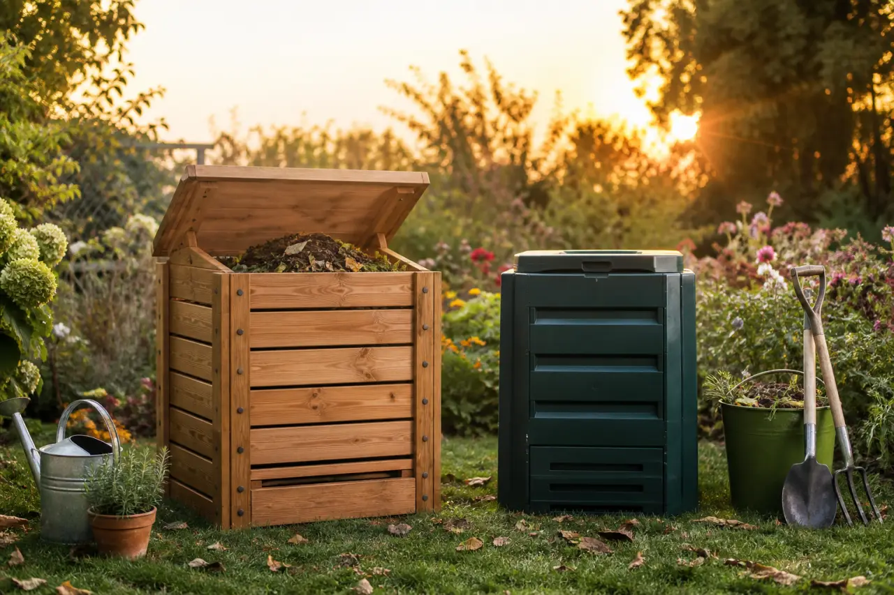 Composteur en bois ou en plastique : volume, humidité et entretien pour choisir sans regret