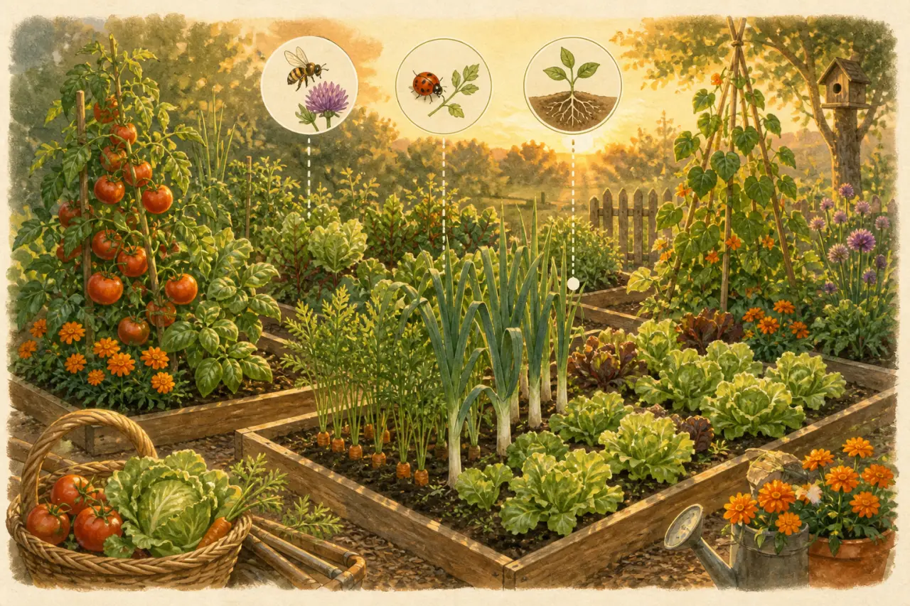 Association potagère : 3 principes pour choisir les bons voisins au potager