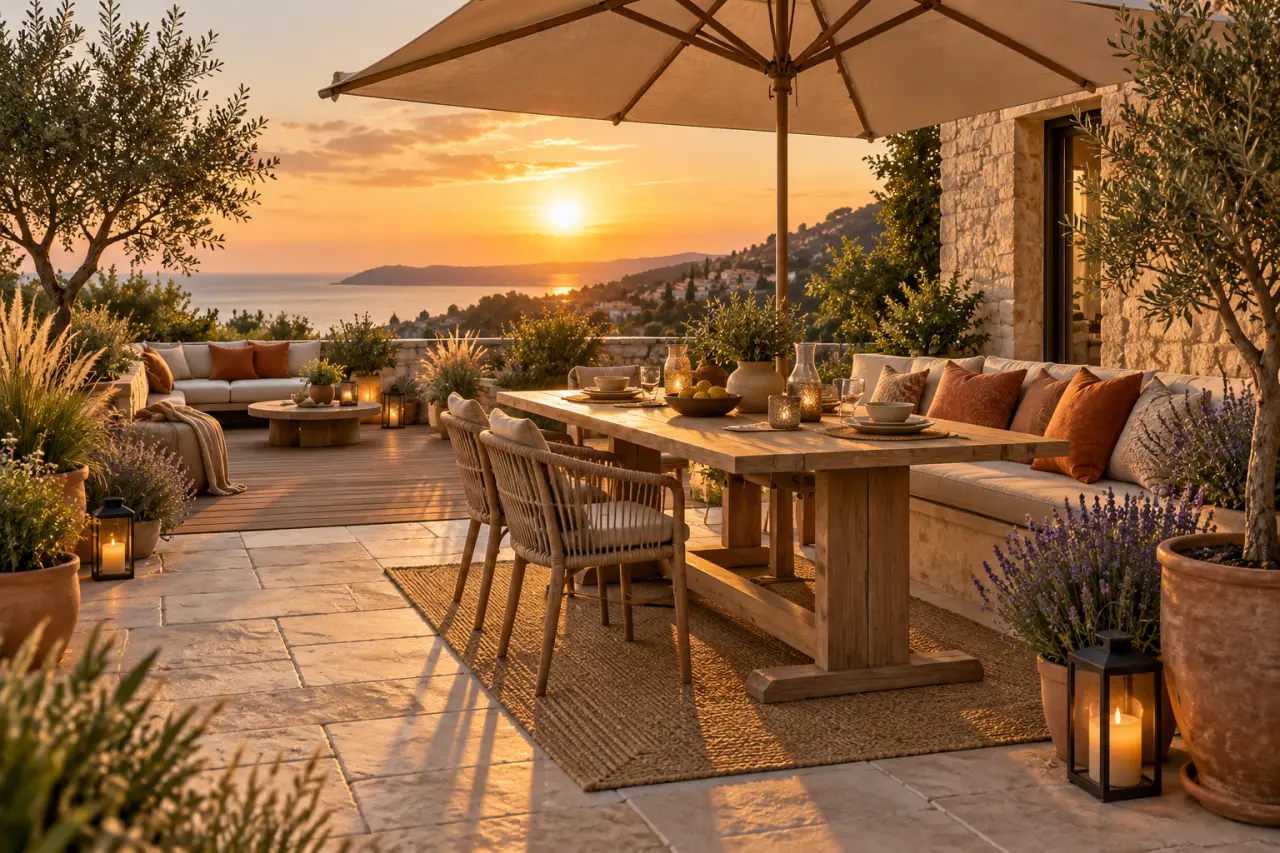 Une terrasse réussie commence par les usages, le sol et l’ombre