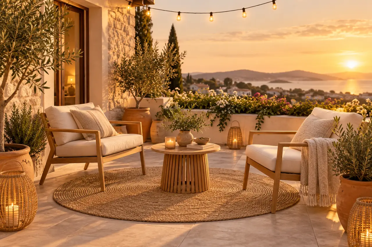 Décoration extérieure de terrasse : une ambiance chaleureuse sans encombrer l’espace