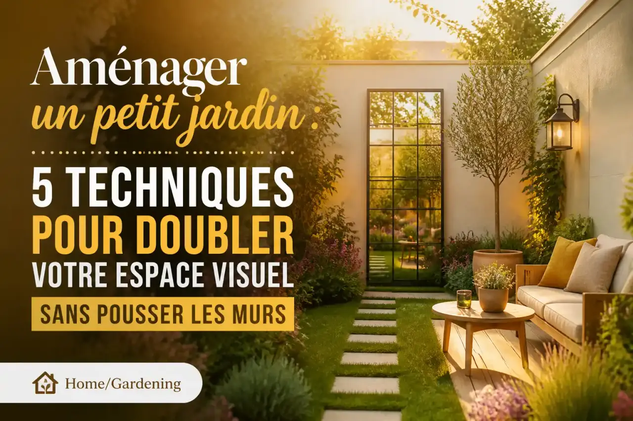 Aménager un petit jardin : 5 techniques pour doubler votre espace visuel sans pousser les murs