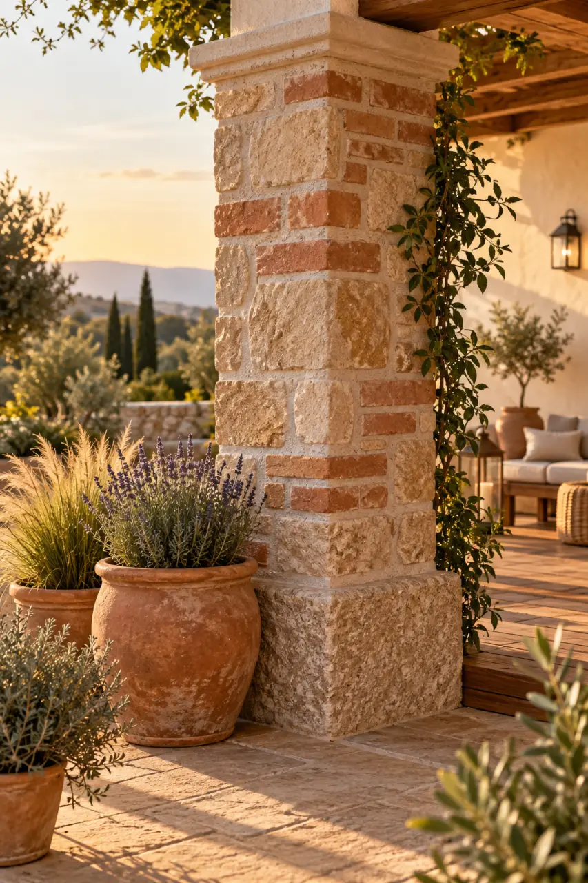 Décoration de pilier extérieur : guide des matériaux, techniques de pose et conseils d'entretien