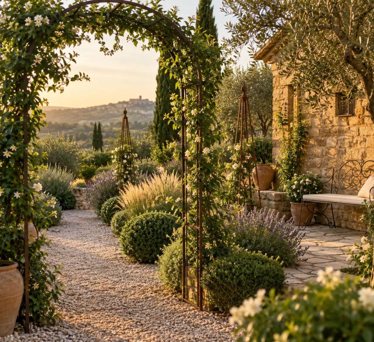 Décoration fer forgé extérieur : structurer le jardin avec quelques pièces bien choisies